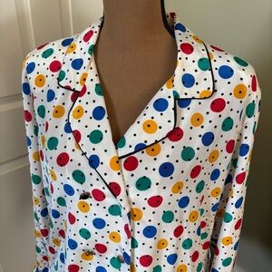 Notations Multicolor Polka Dot Top